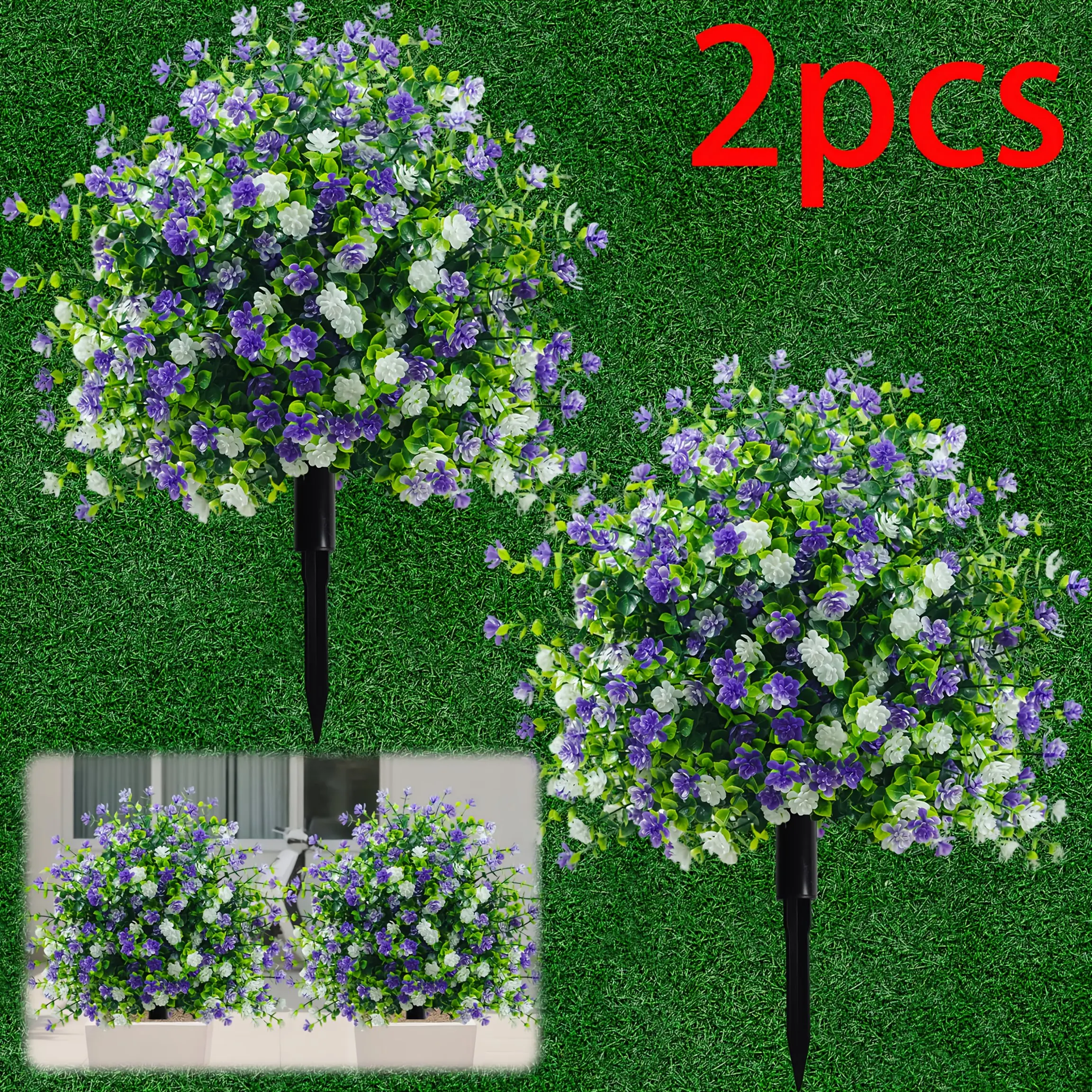 Artificial Camellia Topiary Set 2