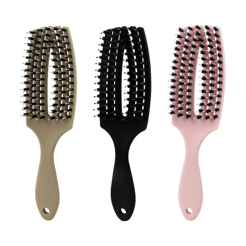 New Professional Hair Brush For Women's Hair Care Massage Comb Hollow Out Six Pronged Comb Curved Design Beauty Salon Grade hair comb hair brush hair styling tool scalp massage comb