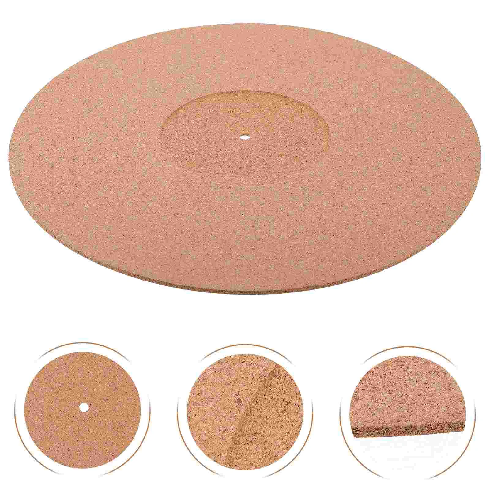 Anti-static Record Pad Cork Recorder Mat Voice Turntable Player Platter Turntables for Vinyl Records