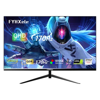 27 Inch Monitor 170hz 2K Gaming Display 1ms ADM-FreeSync 8 Bits 99%sRGB IPS Desktop LED Display HDMI DP HDR400 1