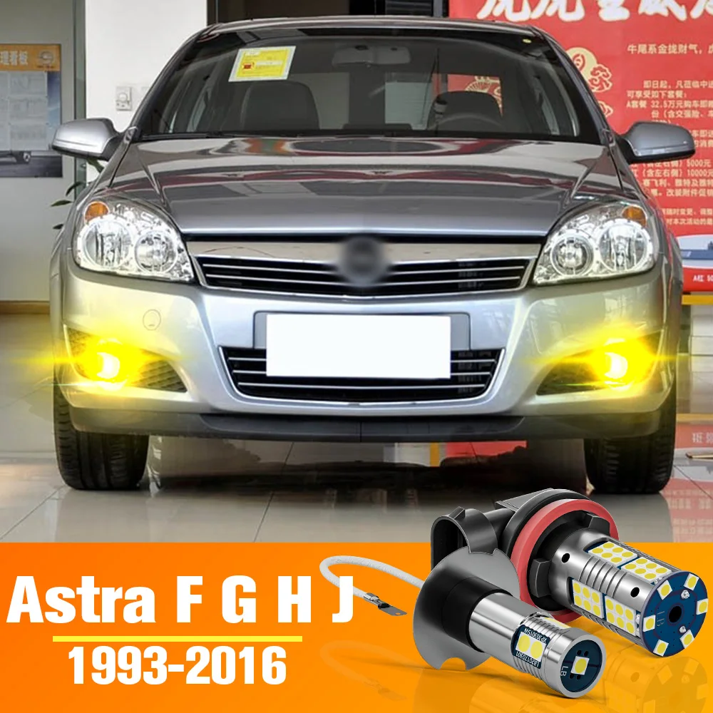 

2x LED Front Fog Light Bulb Accessories For Opel Astra F G H J 1993-2016 2005 2006 2007 2008 2009 2010 2011 2012 2013 2014 2015