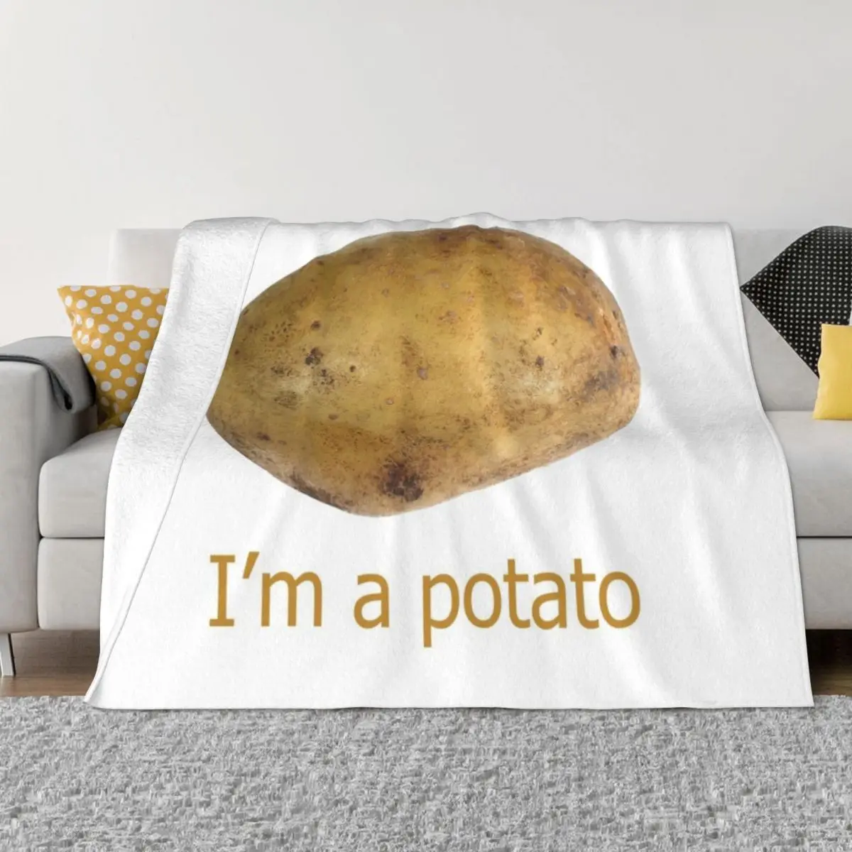

I'm a potato Throw Blanket Sleeping Bag Summer Blankets