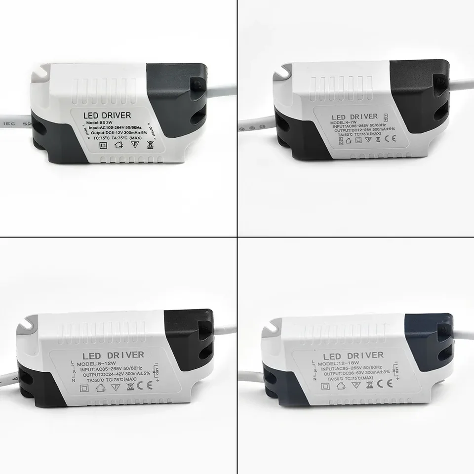 2 Driver LED Da 300mA Con Protezioni Multiple – Trasformatore AC 85-265V Per Downlight E Lampade A LED