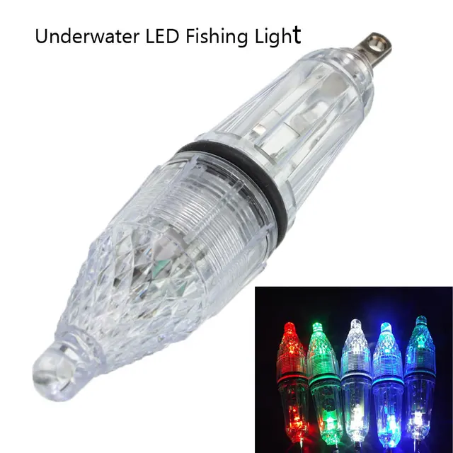 10Pcs/Lot Selling 12cm Underwater LED Fishing Light Multi Color