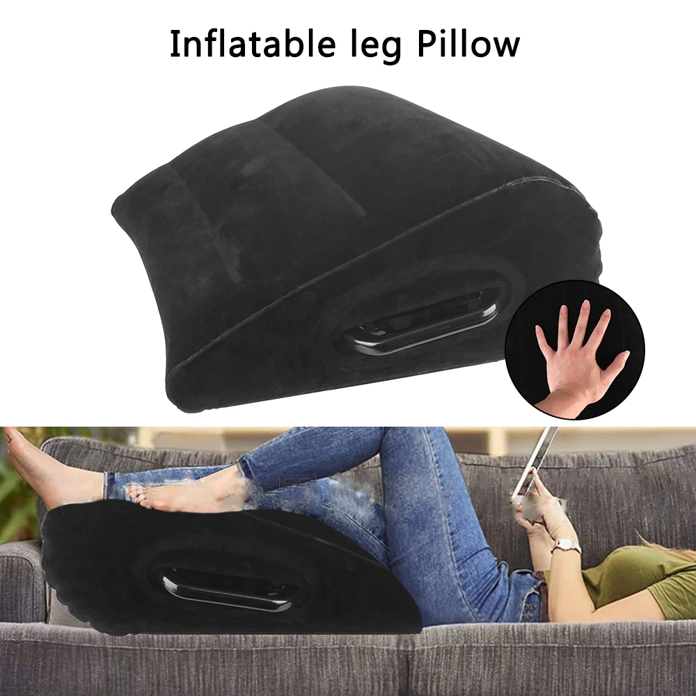 Description Picture 6 of itemPortable Inflatable Pillow Wedge Pillow Knee Cushion Foot Pillow Elevation Leg Pillows For Travel Camping Sleeping PVC