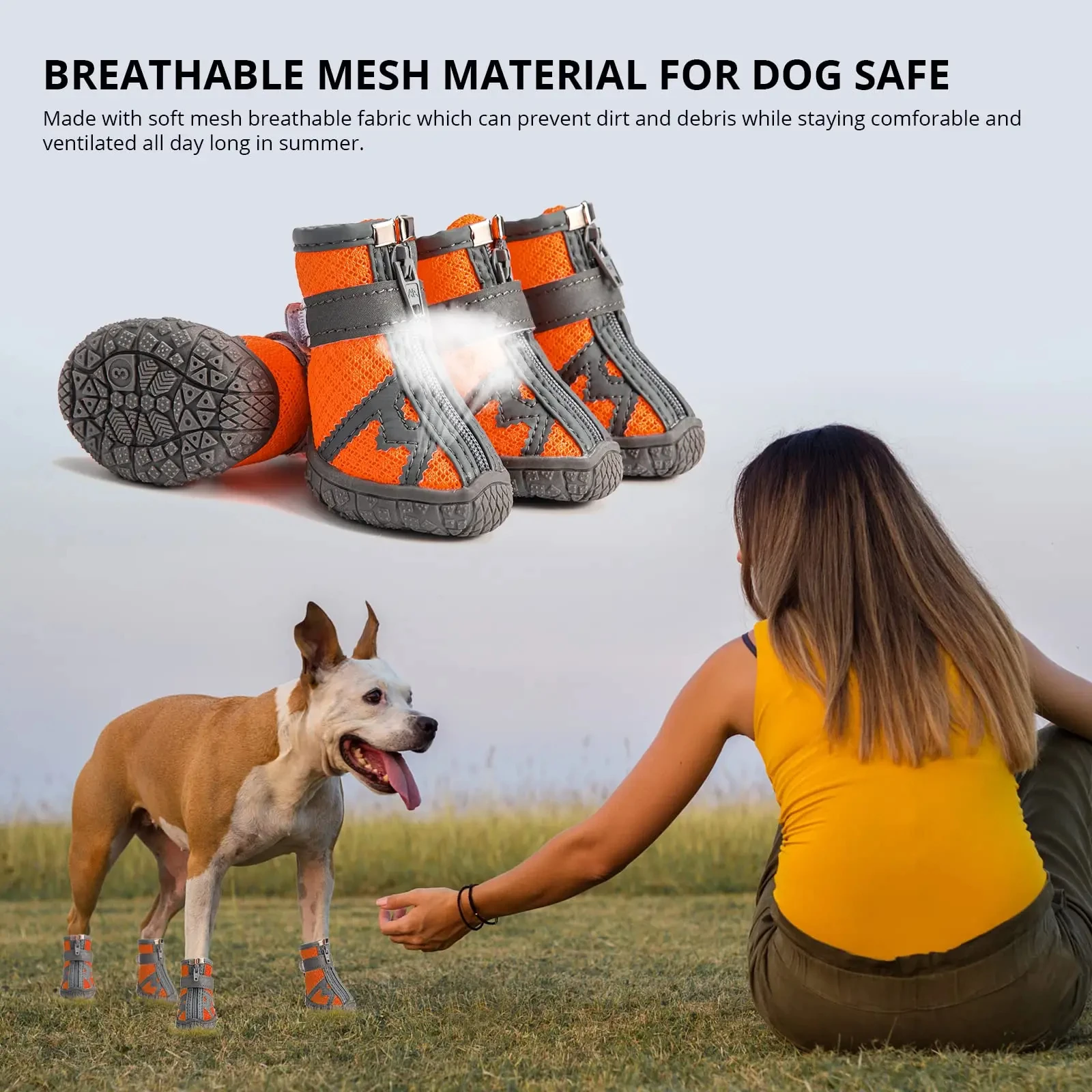 Waterproof Reflective Dog Shoes 4