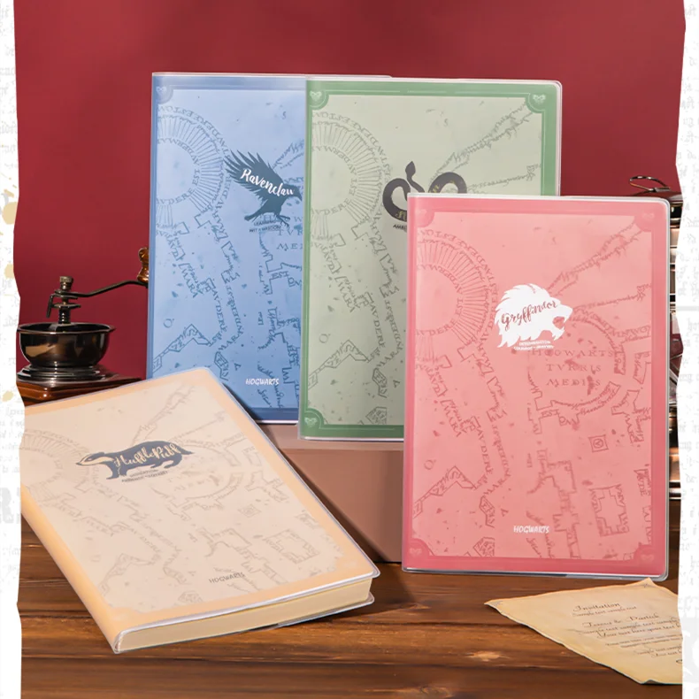 4Pcs Deli VT16128 Harry Potter EVA Rubber Sleeve 16K Notebook Colorful Supplies School Office Stationery