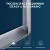 Glass Sliding Shower Door 48" W X 72" H Semi-Frameless Sliding Shower Door 1/4" Clear Glass Shower Doors 5