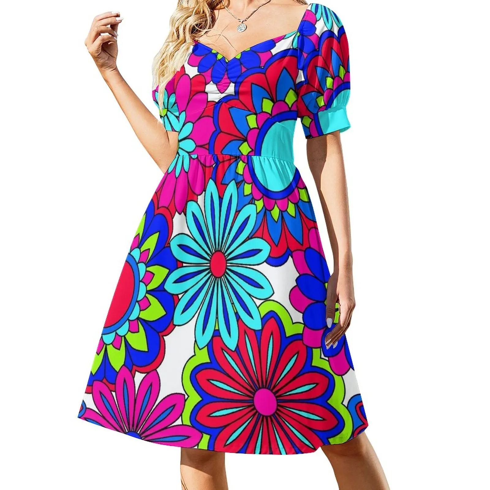

Pretty Petals Flower Power Pattern Dress prom dresses summer woman dress 2023 Woman clothing