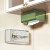 Luxury Tissue Box Wall-Mounted Acrylic Transparent Tissue Box Table Napkin Holder Bathroom Paper Box Tissue Paper Dispenser 2