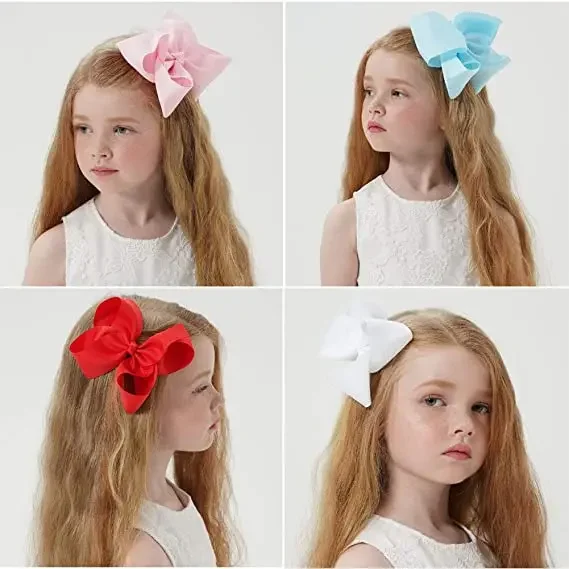 Barrettes à Cheveux avec Ruban en Gros-grain Solide pour Fille, Pince à Nministériels d, Épingle, Accessoire pour Enfant et Bébé, Vente en Gros, 1 Pièce