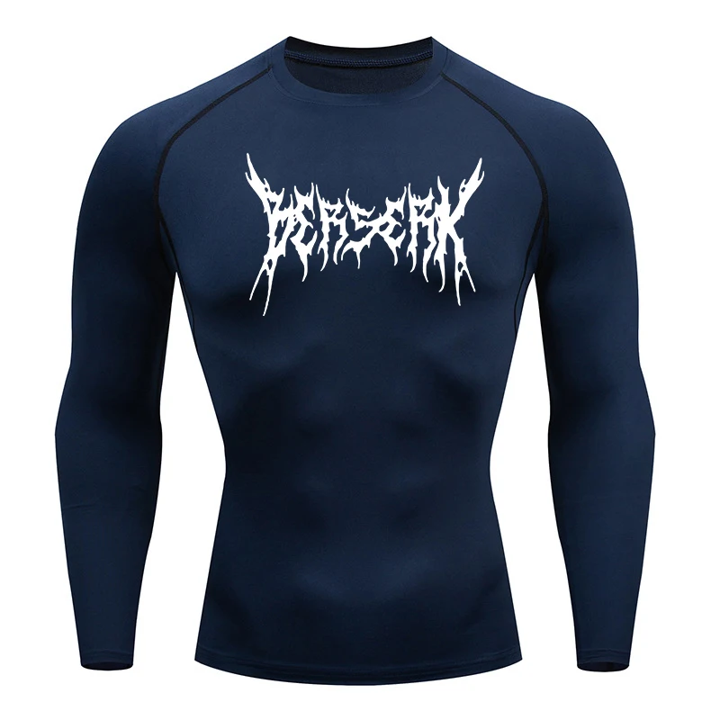 Gym Workout Rash Guard for Men Athletic Quick Dry Compression Shirts Berserk Print Tshirts Tees Tops Undershirts Baselayers sport t shirt running t shirt running t shirts fitness clothes compression t shirt men t shirts men undershirts