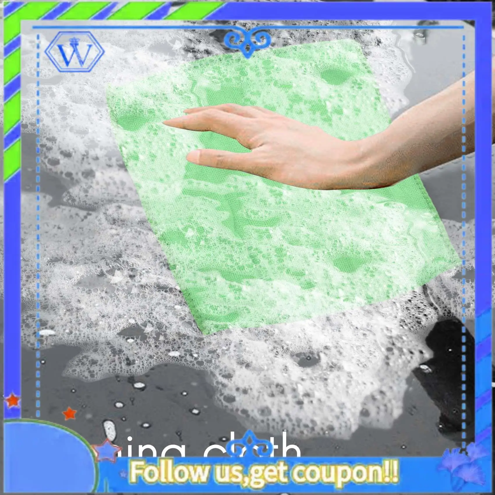 M46K-10개 실용적인 부드러운 신형 자동차 세차 타월 청소 먼지 제거제 자동..