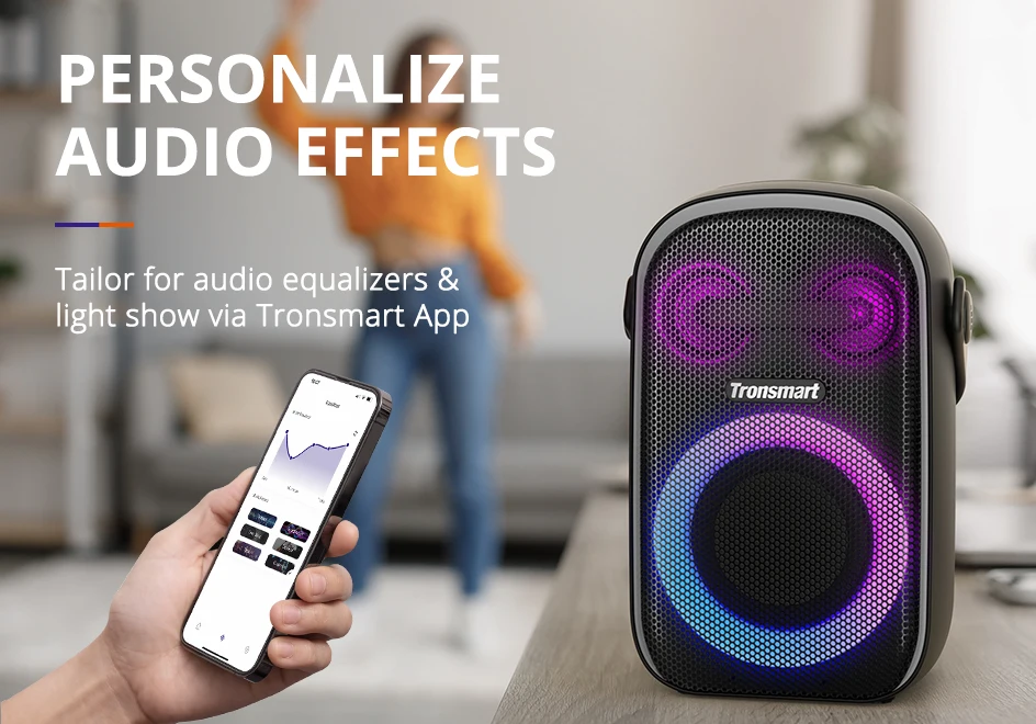 chube Loa Bluetooth Karaoke công suất 60W TRONSMART HALO 100, Chống nước IPX6
