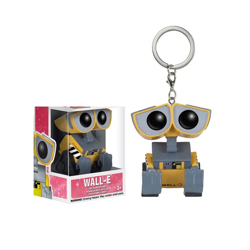 Llavero Funko Pixar de la película Wall-E, robot EVE, juguete infantil de PVC, figura de acción, modelo de colección, juguetes para niños con caja de venta al público.