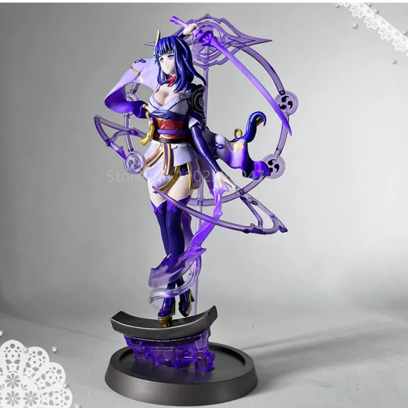 

Genshin Impact Raiden Shogun Figure Beelzebul Action Figure Anime 28cm Figurine Model Doll Limited Edition Halloween Gift
