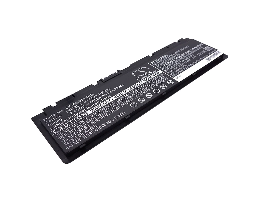 

CS 6050mAh / 44.77Wh battery for DELL Blanco 2013 0P75V7, RFN3V, XM2D4