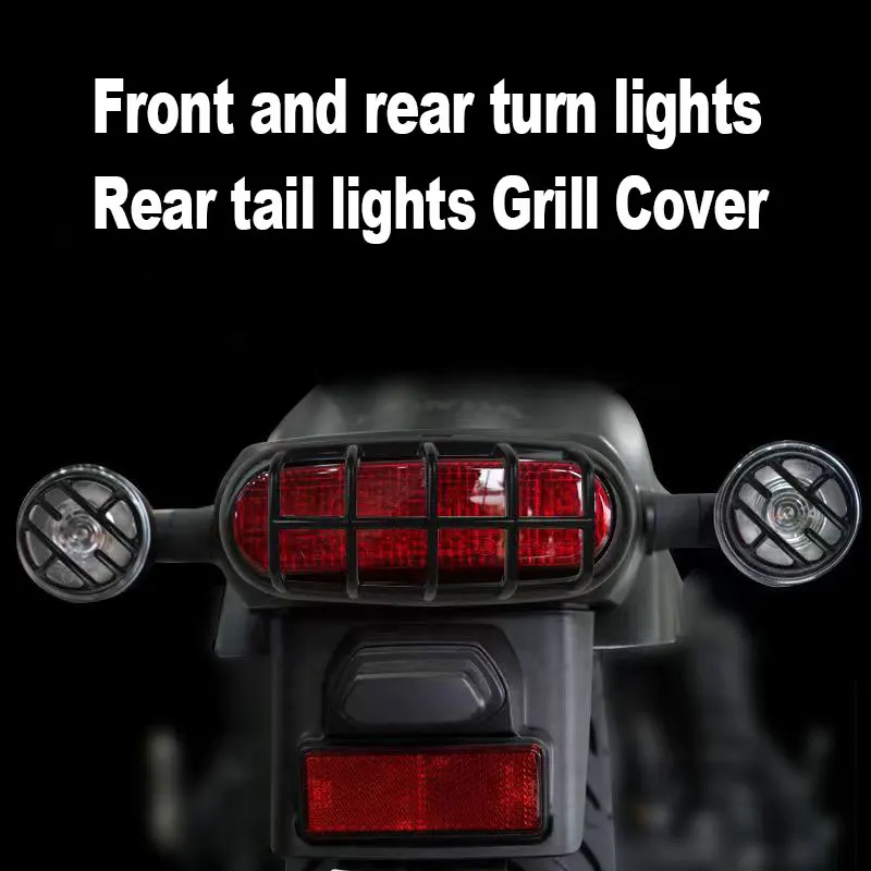 WOOGA Lampen abdeckung für Ho&nda Rebel CMX 250/CMX300/CMX 500 Zubehör 2021 2022 2023 2024 2024 Blinker Licht Rücklicht Abdeckungen Schutz Scheinwerfer Abdeckung (1 PC-Mattschwarz
