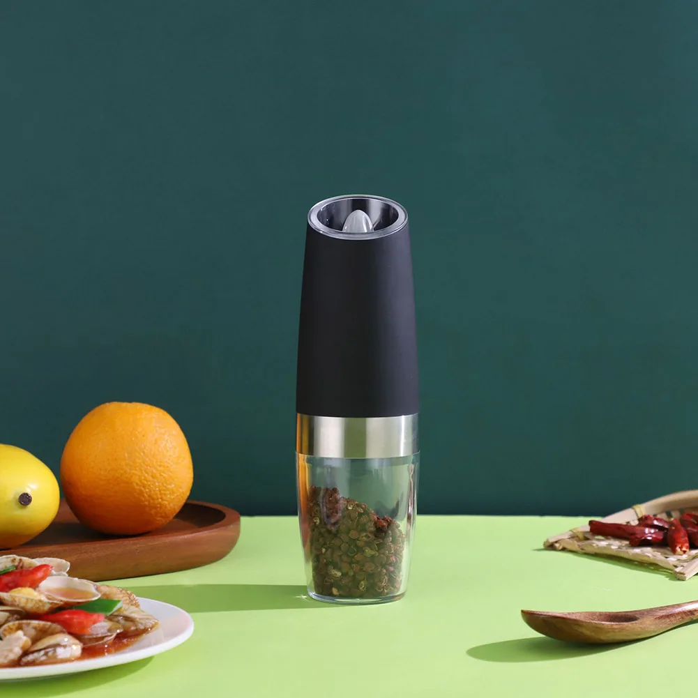 Electric Gravity Stainless Pepper Mill with Battery Powered