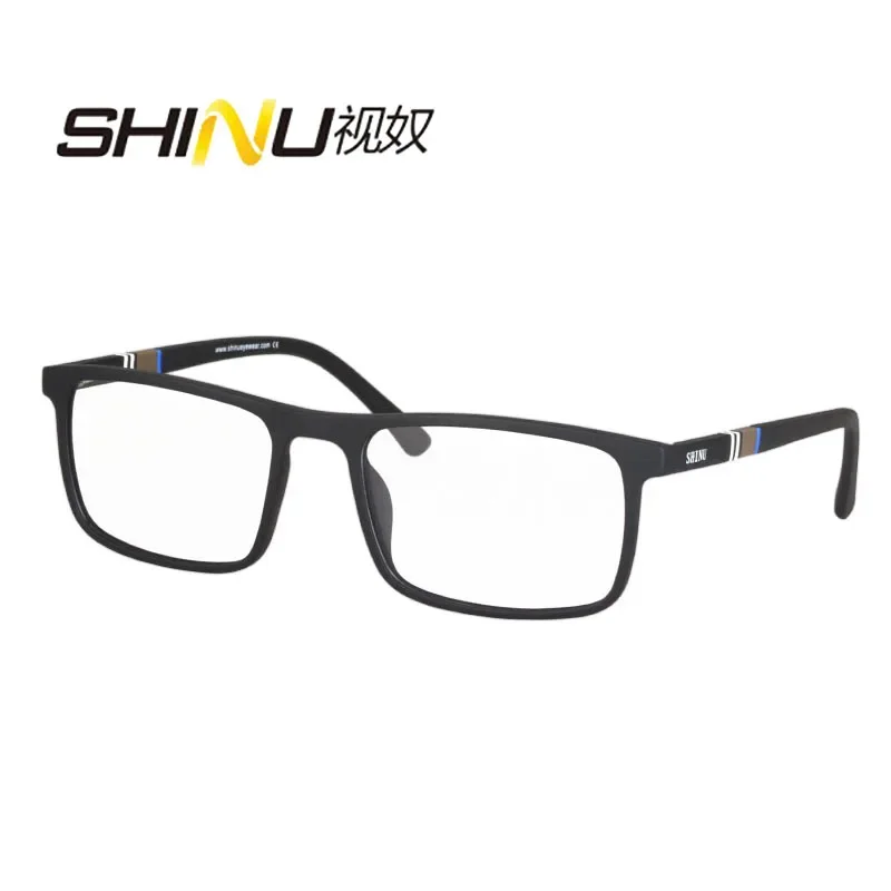 

SHINU Men's glasses Progressive single vision prescription eyeglasses anti blue light photochromic glasses for men resin lenses