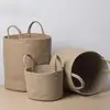 Wicker Basket Hand-woven Storage Basket Rope Woven Deep Foldable Storage Laundry Basket Toy Sundries Storage Basket 1