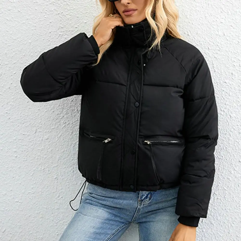 

Winter Parka Coat Casual Thick Outwear Coat Lapel Neck Women Jacket Classic Autumn Winter Jackets Women Cotton Jacket