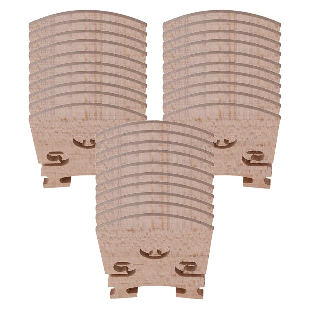 

30PCS Burlywood Maple Violin Bridge for 4/4 3/4 1/2 1/4 Full Size Violin Parts accessories