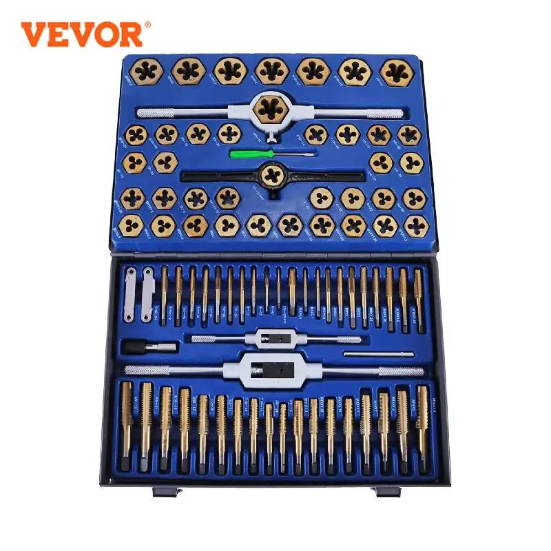 VEVORTapandDieSet86PCS110PCSTungstenSteelTitaniumHand