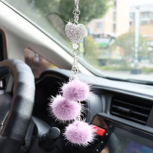 Auto Anhänger Plüsch Ball Glück Glück Katze Auto Ornamente Innen  Rückspiegel Dekoration Hängen Dekor Auto Zubehör