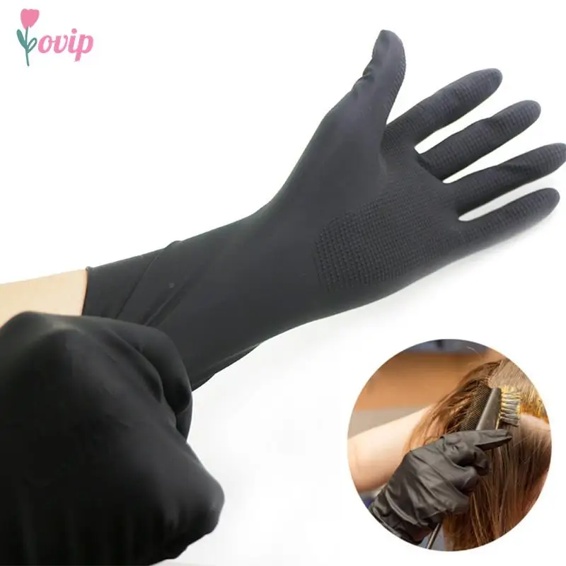 1pair Reusable Hair Dyeing Gloves Hairdressing Coloring Gloves Barber Salon Tool Wrap AliExpress