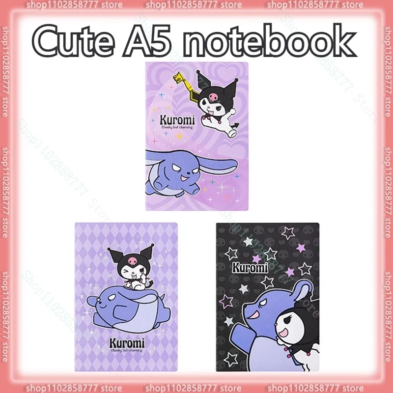 

24pcs Iigen Stationery Sanrio Cinnamoroll My Melody Kuromi A5 Car Line Notebook Girl Heart Notebook Cartoon Diary Writing Tools