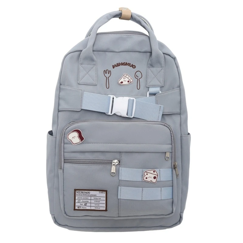 

Trendy and Fashion Japanese Style School Bag Large Capacity Book Bag Nylon School Backpack for Teenagers 517D