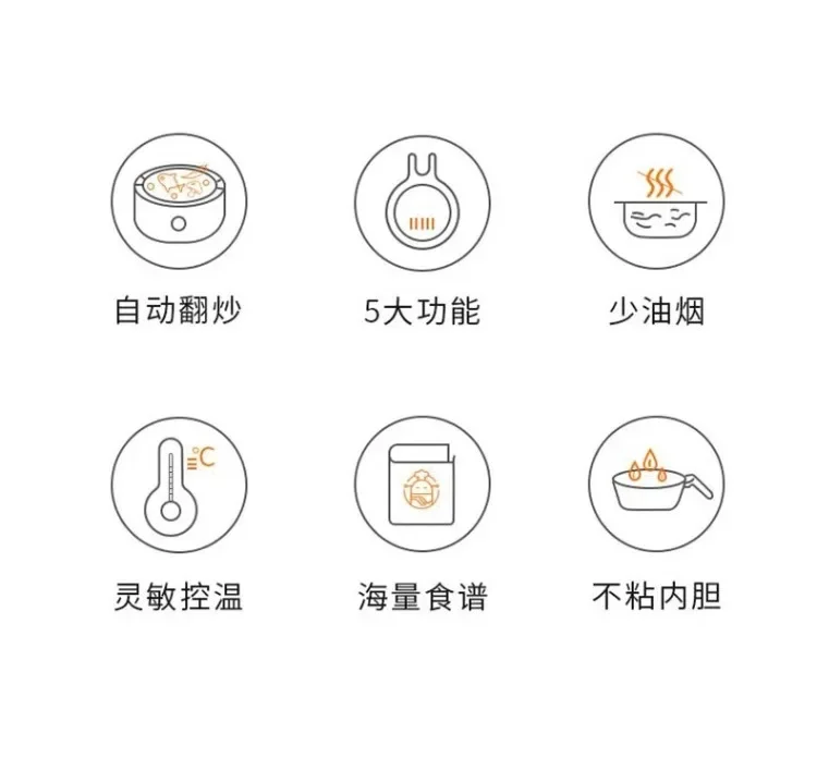Description Picture 3 of item220V Intelligent Automatic Multifunctional Cooking Machine Household Electric Frying Pan Stir-fry Pan Kitchen Appliance AK