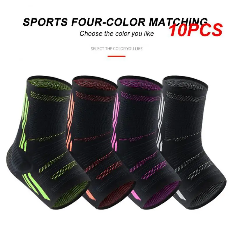 

10PCS Ankle Weights Anklets Compression Strap Sleeves Support Anklet Brace Protector Safety Sport Goods With Silicone Type