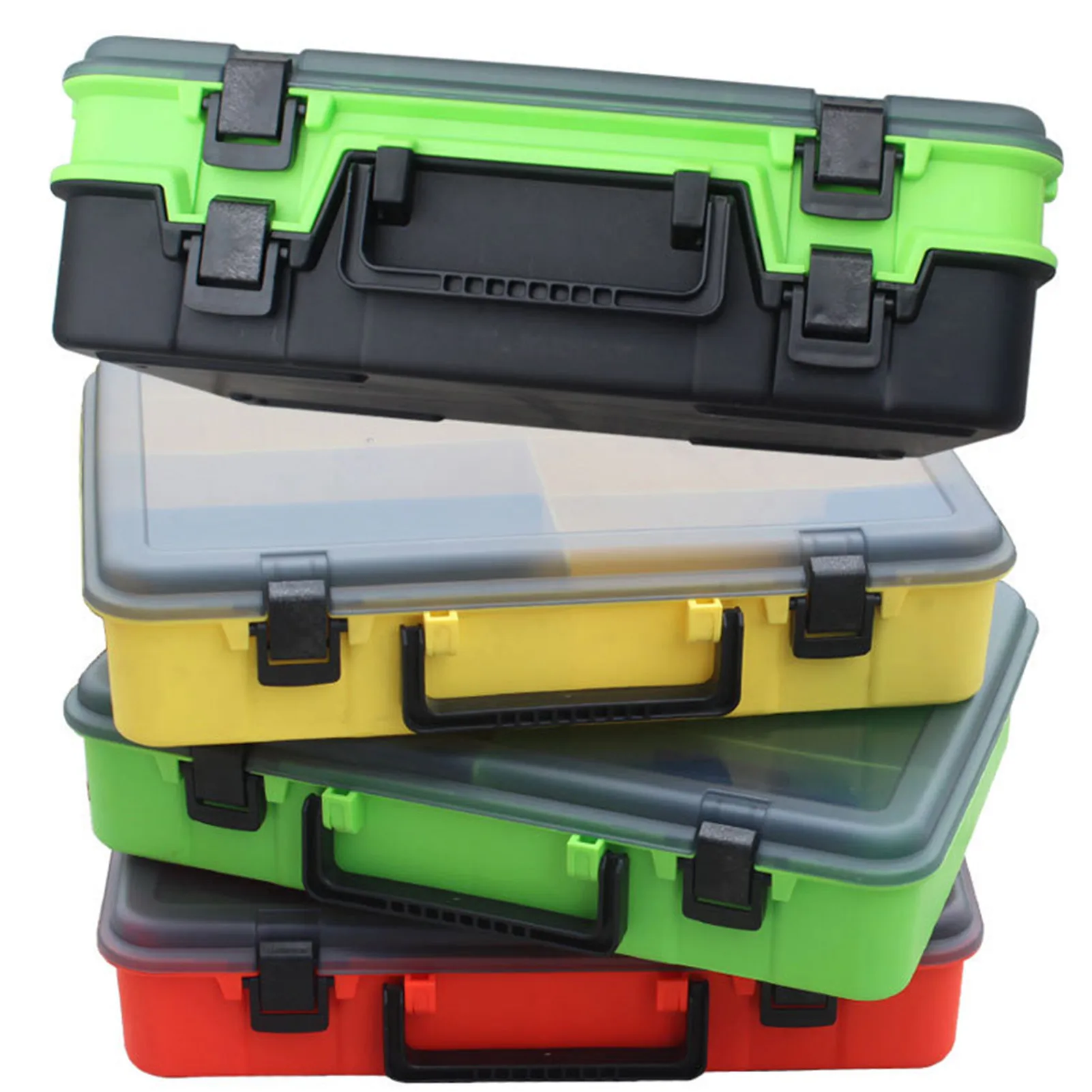 

Fishing Tackle Storage Box ABS Tackle Box Organizer Includes Multiple Dividers Premium Fishing Gear Tackle Storage