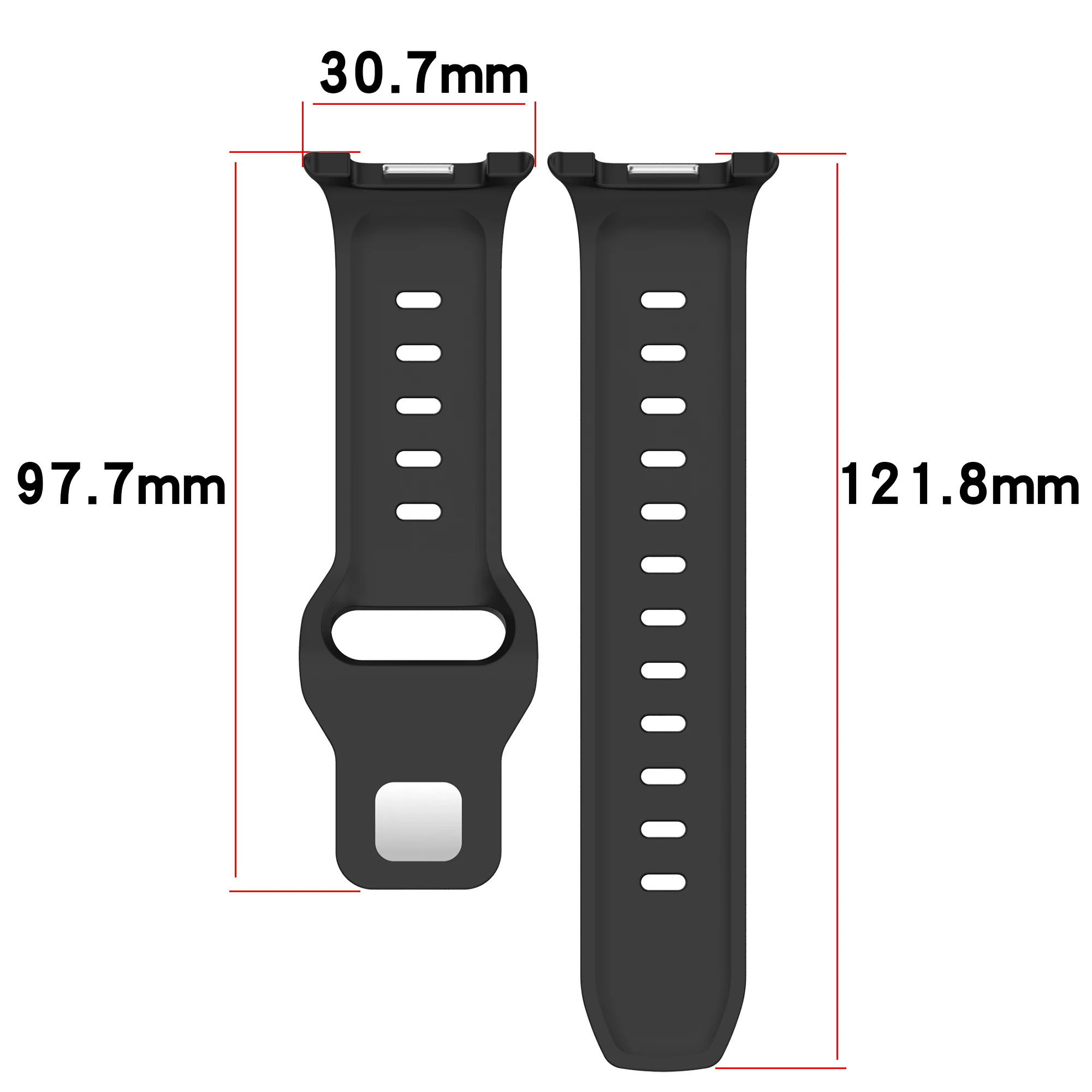 Breathable Silicone Sports Watchband