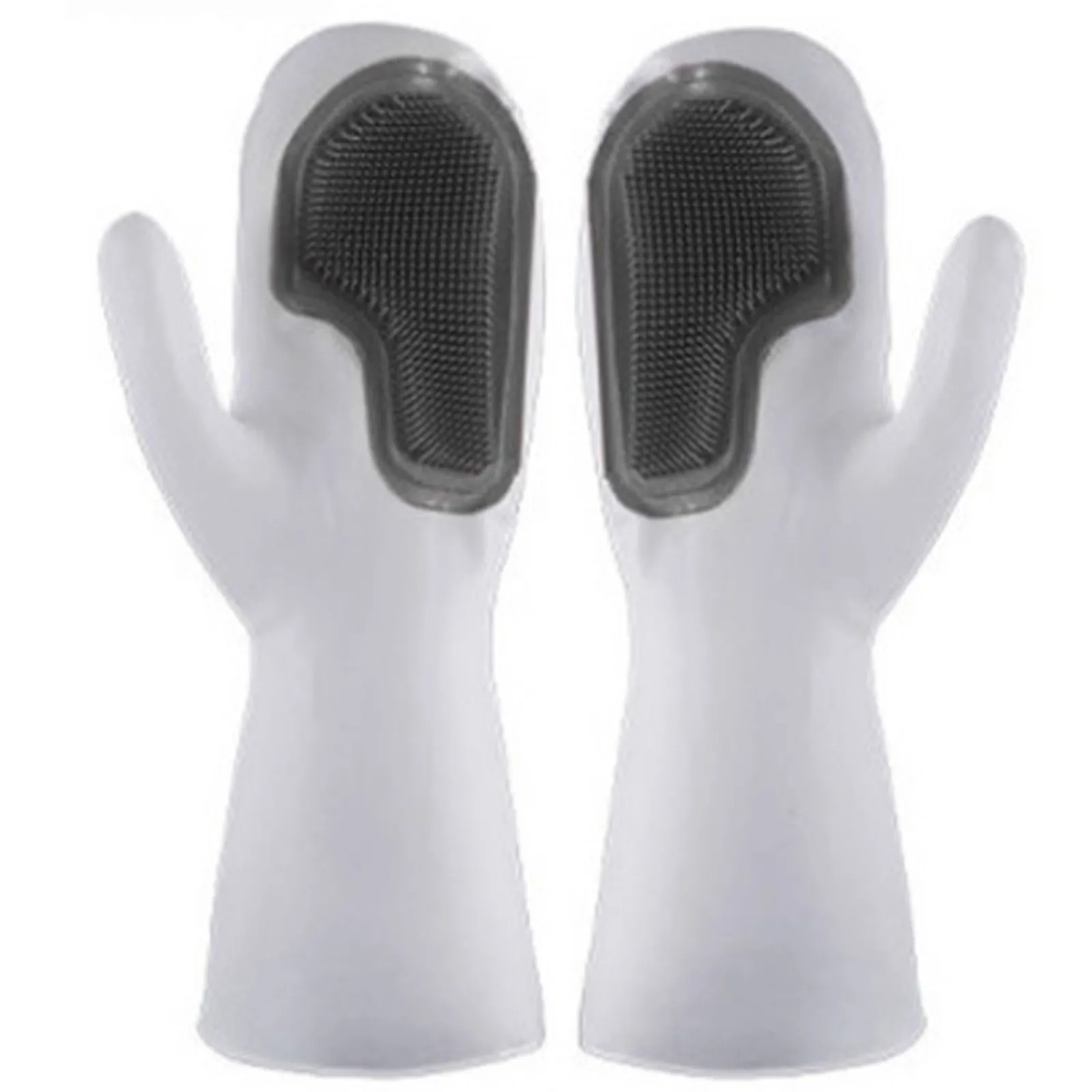Dishwashing Gloves, Silicone Cleaning Reusable Scrub Gloves For Wash Dish,Kitchen, Bathroom