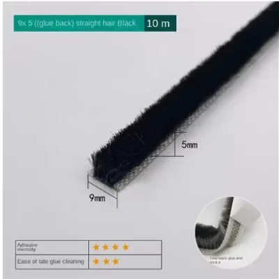 Black 10M Self-Adhesive Insulating Seal Strip