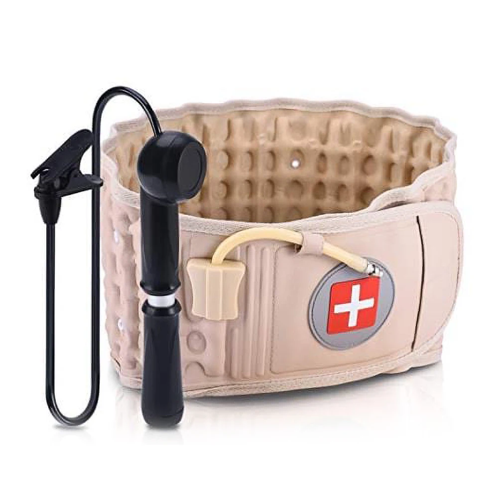 Back Decompression Belt Lumbar Support for Back Pain Relief- Lower Traction Device for Women & Men