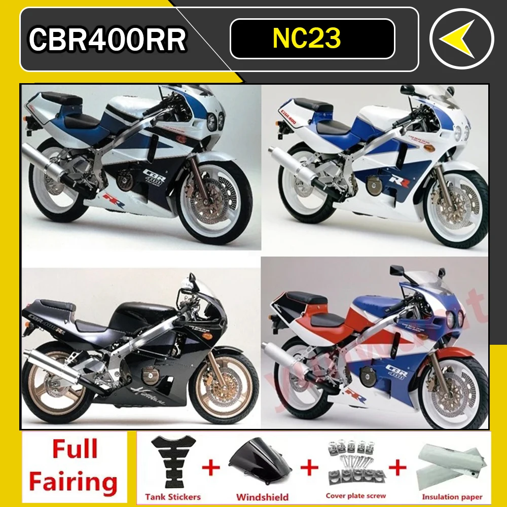 

Motorcycle full fairings Bodywork kit Fit For CBR400RR NC23 1988 - 1989 Fairing Kits Panel Set CBR400 NC 23 CBR 400 RR