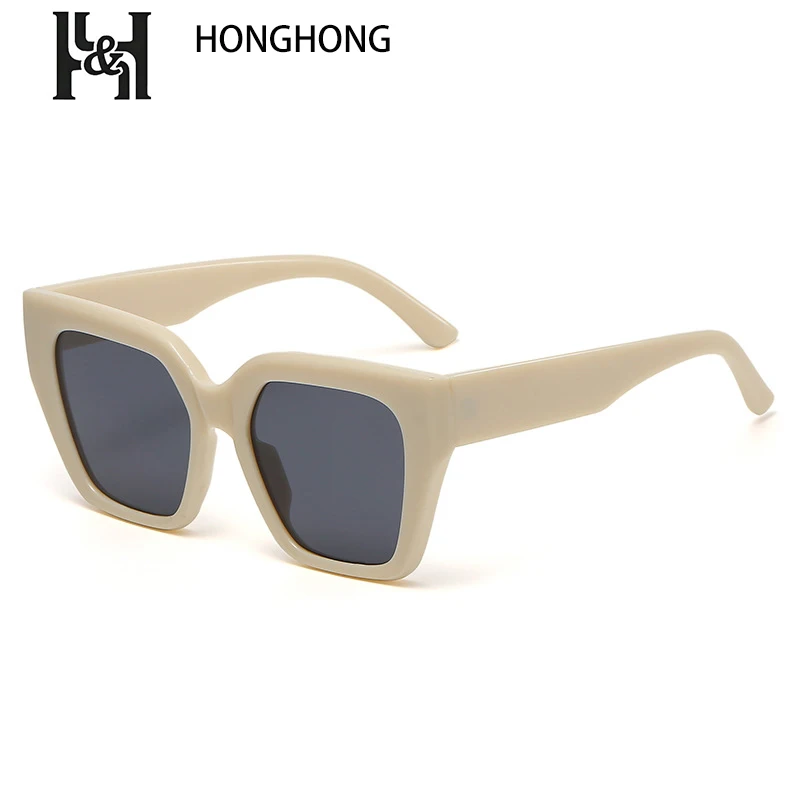 

Retro Square Oversize Sunglasses Ins Hot For Women And Men Plastic Largesize Monochrome Color Brand Trendy Eyewear De Sol