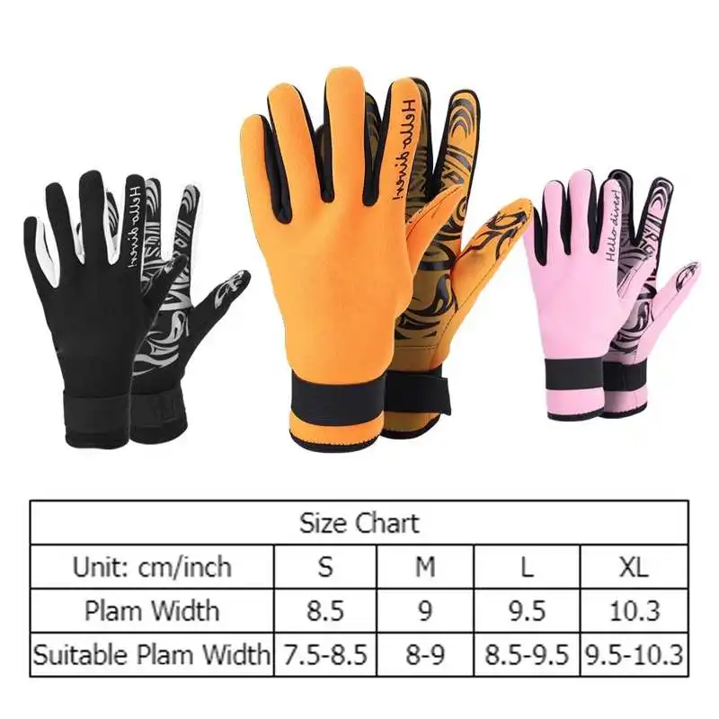 2mm Neoprene Diving Gloves Professional Scuba Diving Gloves Warm Non-slip Snorkeling Equipment for Surfing Kayak Spearfishing 5