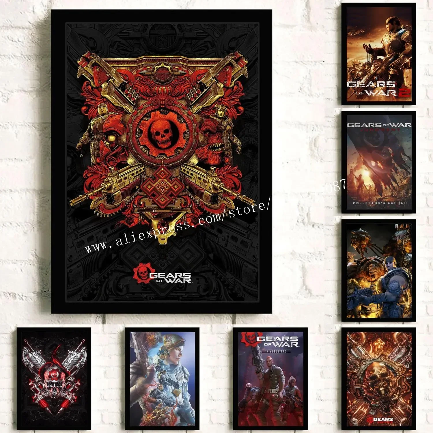 Gears Of War-Legacy Wall Poster Pittura Decorativa Canvas Poster Wall Art Soggiorno Poster Camera Da Letto Pittura