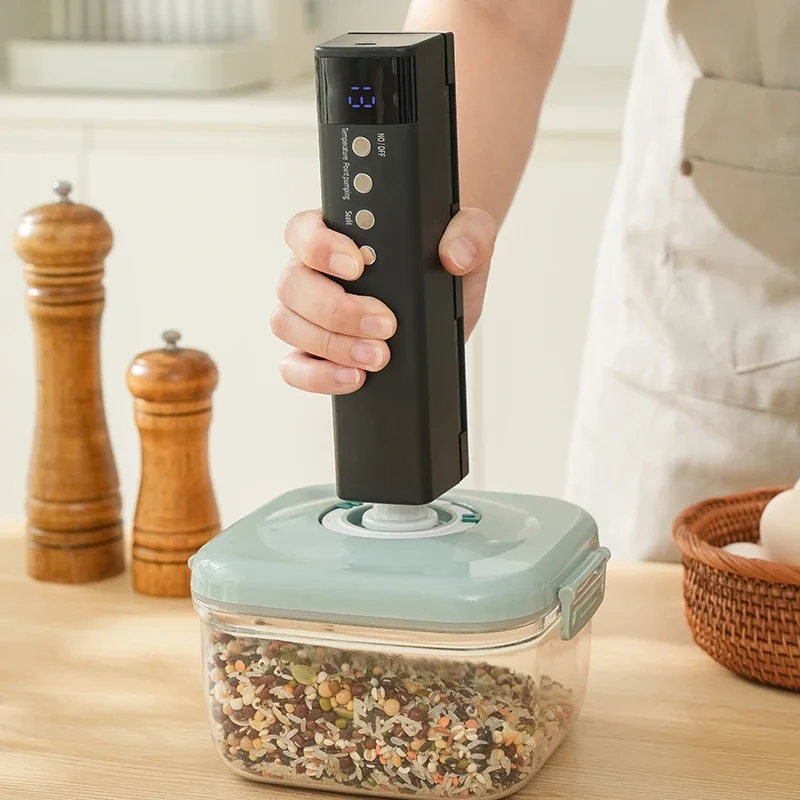 Mini Automatic Vacuum Sealing Machine ABS Plastic Kitchen Food Sealer