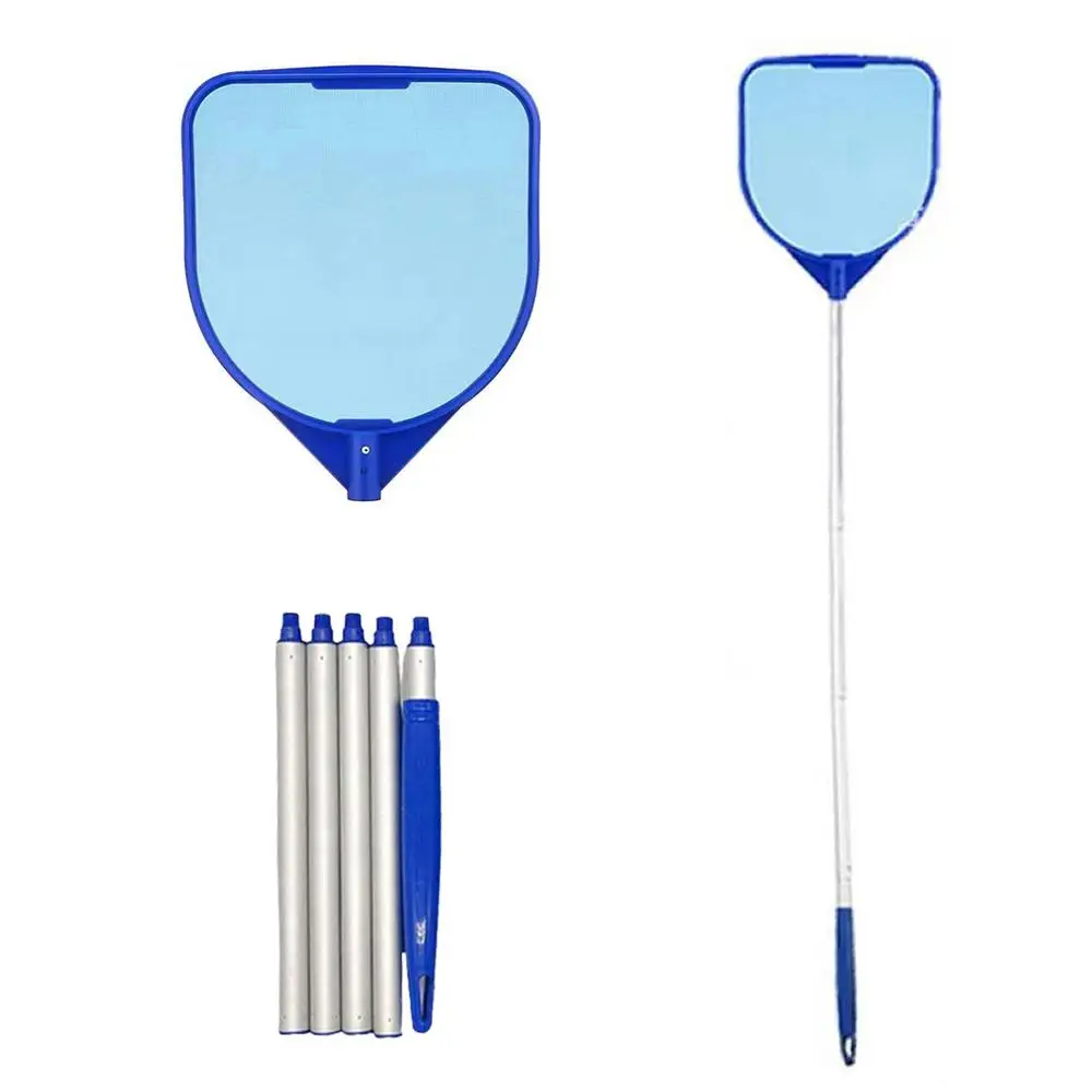 Description Picture 6 of itemSwimming Pool Sweeping Net Telescopic Rod Pool Skimmer Cleaning Springs Filter Mesh Surface Swimming Pool Pond Clean Tools