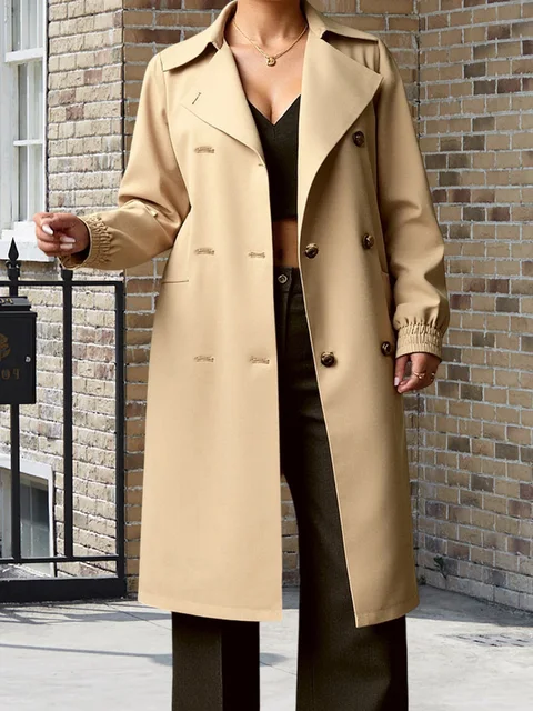 2978-c5f049.jpg Plus Size Wool Coat - Double Breasted & Belted - Winter Overcoat