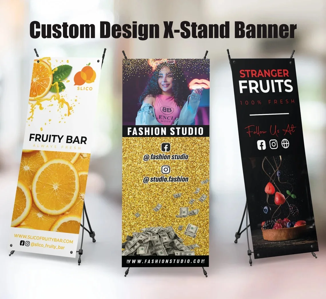 

Персонализированный баннер X Stand для бизнеса, индивидуальное создание всплывающего фона магазина для небольшого магазина
