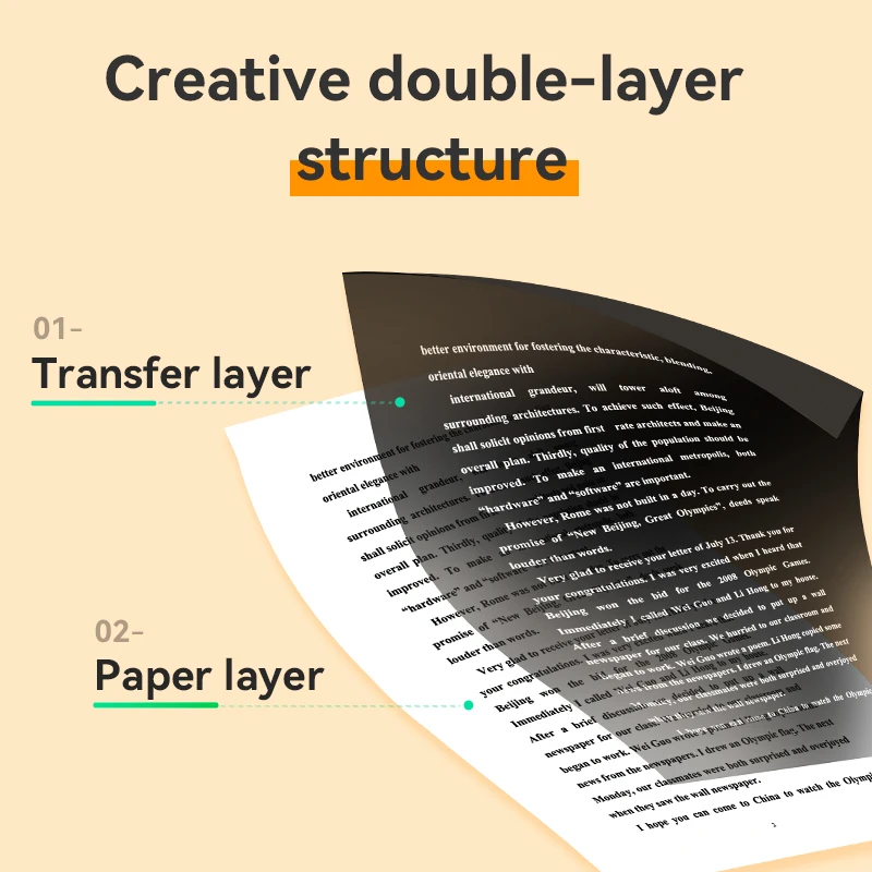 A4 Printer paper transfer roll paper suitable for 210*30mm Peripage A4 Bluetooth printer suitable for contract printing