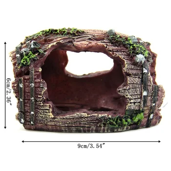 Reptiles Habitat Turtle Hiding Cave Fish Tank Aquarium Decoration