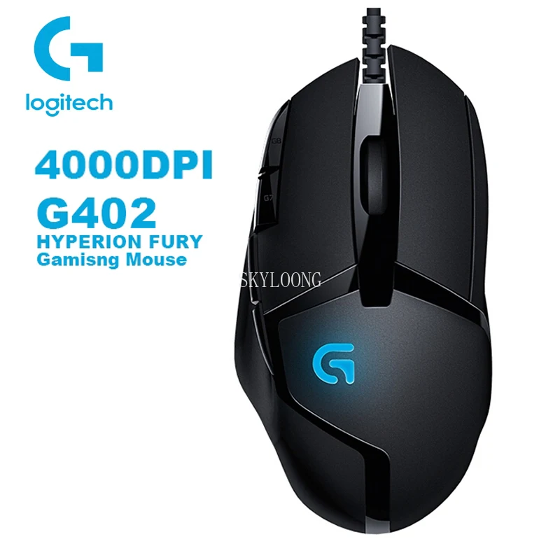 Logitech G402 Hyperion Fury FPS Gaming Mouse with 4000DPI High Speed Fusion Engine 32-BIT ARM Processor Support Free Shipping | Компьютеры